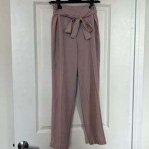 Lilac Paperbag Trousers